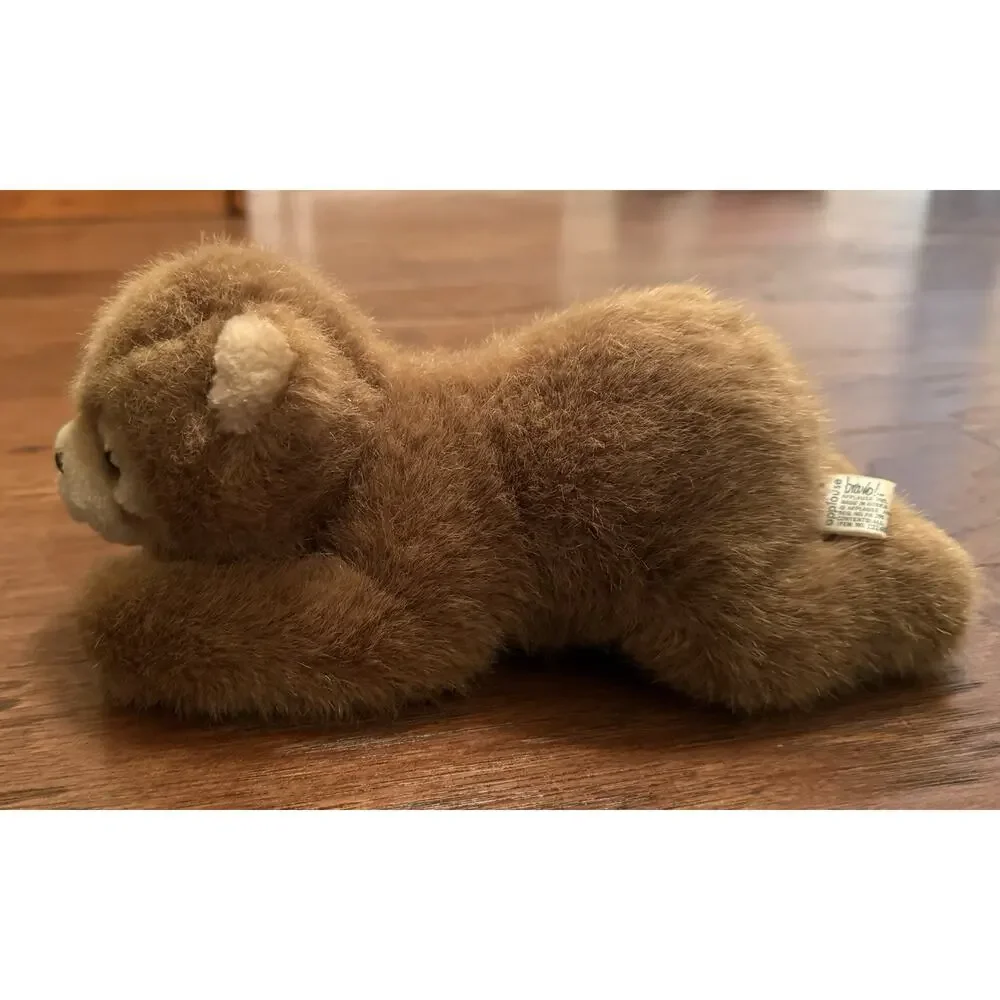 Rare vintage Applause Bravo! Plush Bear Brown/Beige 9 in